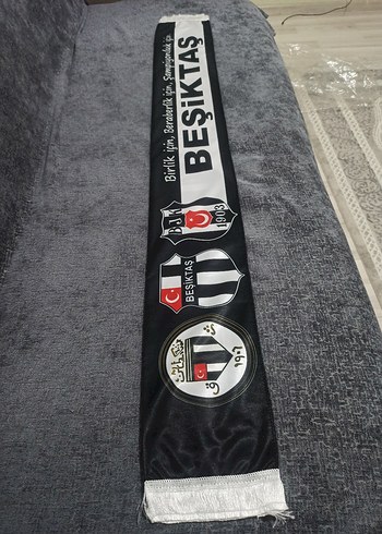 Beşiktaş çift taraflı şal - Görsel 2