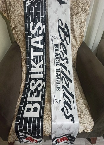 Beşiktaş çift taraflı şal - Görsel 7