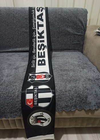 Beşiktaş çift taraflı şal - Görsel 13