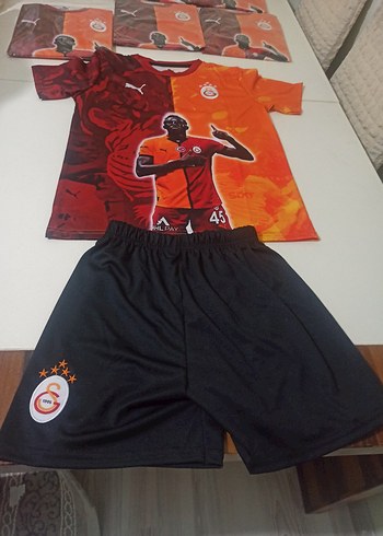 11-12 Yaş Beden turuncu Renk OSİMEN GS forması alt üst takım 10_11 yaş