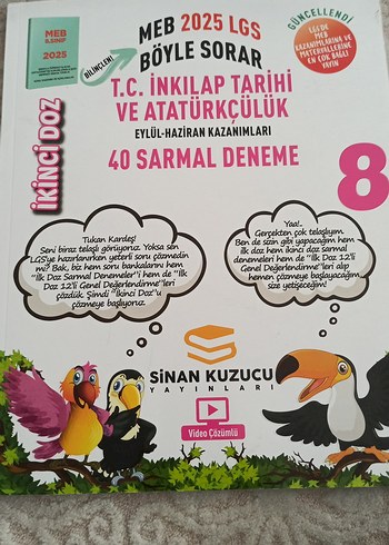 MEB 2025 LGS 8. Sınıf T.C. İnkılap Tarihi Deneme Kitabı