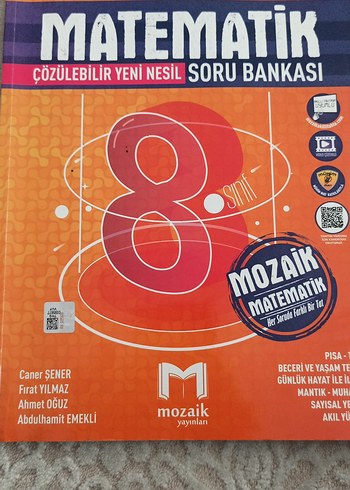 8. Sınıf Matematik Soru Bankası - Mozaik