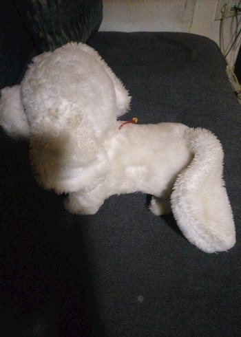 Diğer Beyaz Gri Peluş Oyuncak Köpek