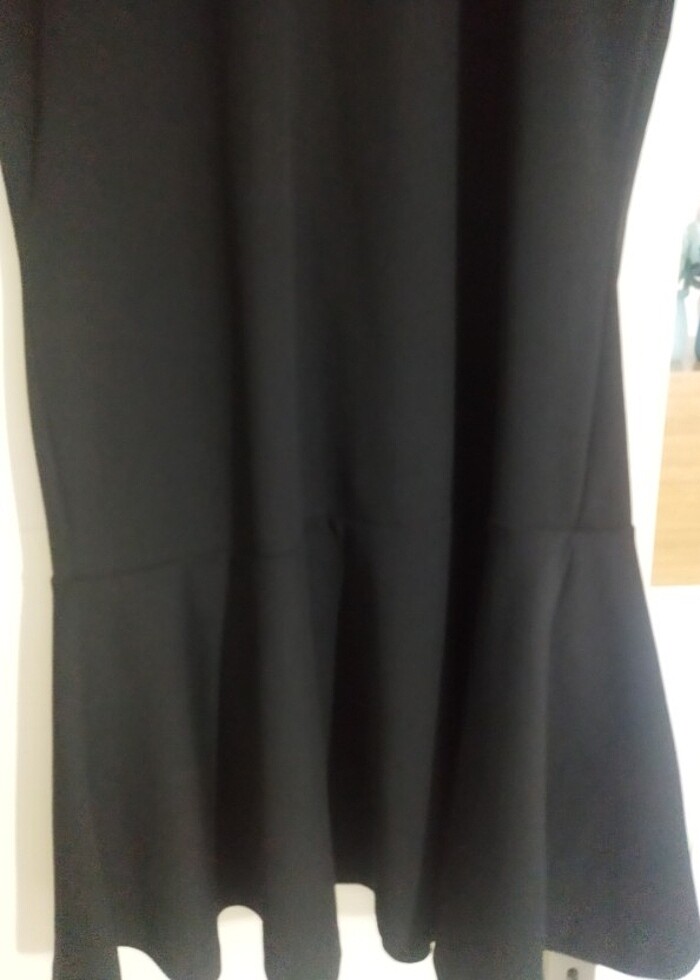 Mango siyah rahat kumaş elbise  - Görsel 3