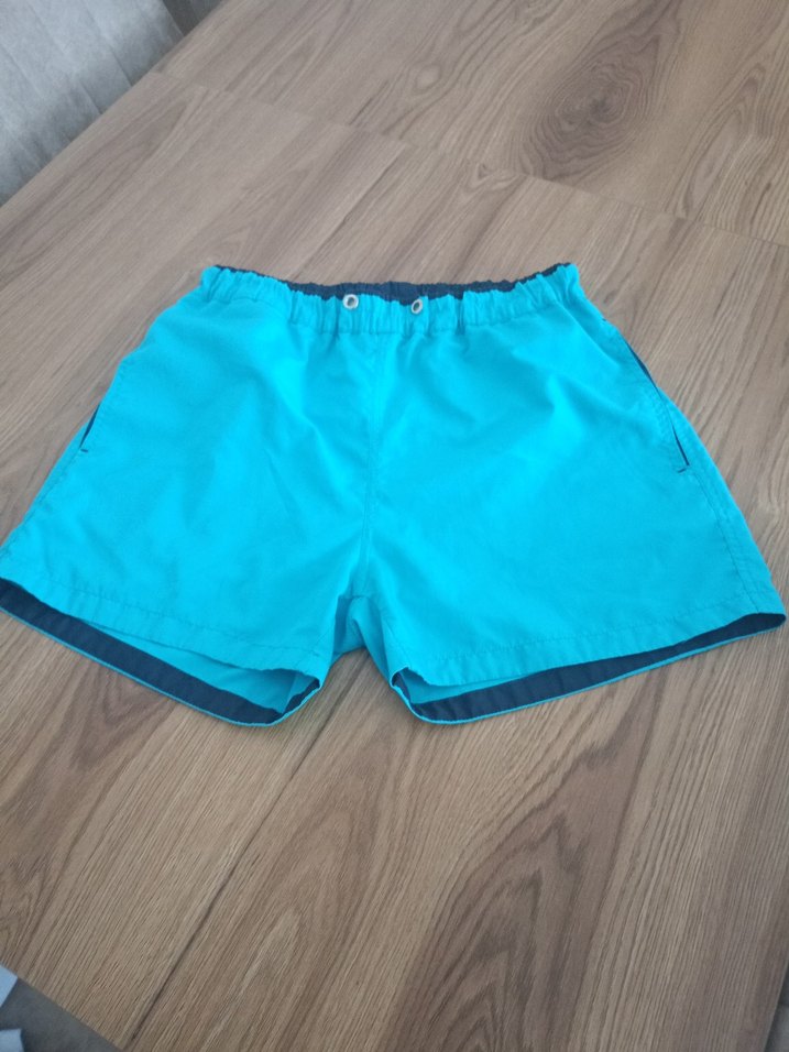 Renkli Mavi Erkek Mini Şort - Görsel 3