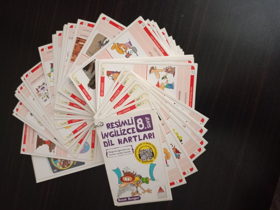 Resimli İngilizce Dil Kartları 8.Sınıf - Görsel 2