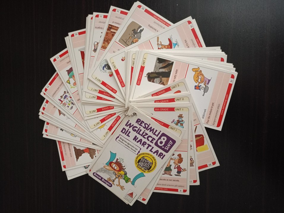 Resimli İngilizce Dil Kartları 8.Sınıf - Görsel 5