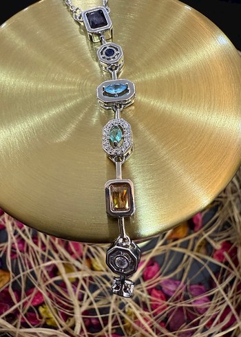 Parlak Çok Renkli Bohem Zincir şahmeran - Görsel 2