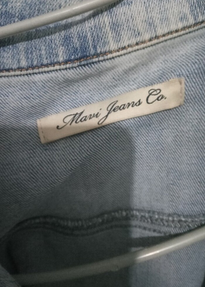 Mavi jeans ceket  - Görsel 2
