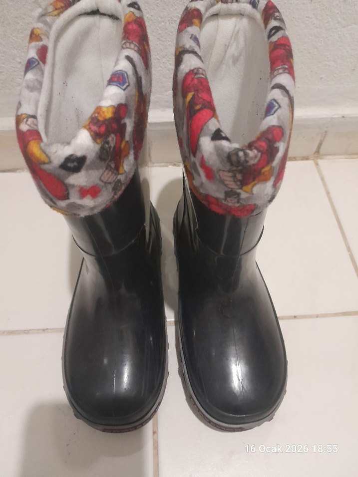 Renkli Erkek Çocuk Lastik Çizme - Görsel 4