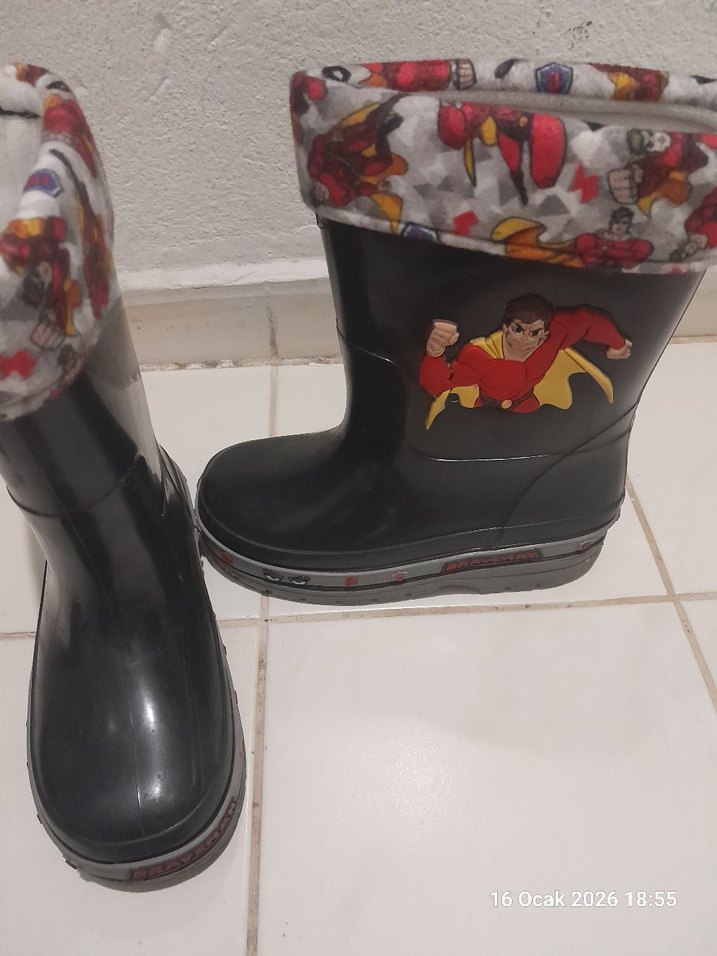 Renkli Erkek Çocuk Lastik Çizme - Görsel 2