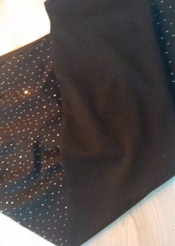 çocuk Siyah Payetli Kumaş eşofman - Görsel 3