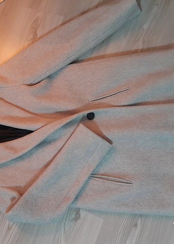 Tek Düğmeli Bej Kaban - Görsel 2