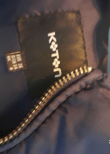 Koyu Mavi Kadın Midi Kaban - Görsel 2