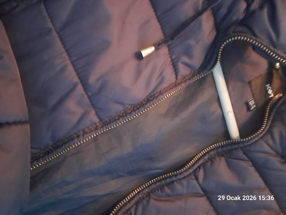 Koyu Mavi Kadın Midi Kaban - Görsel 4