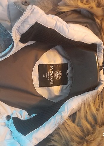 Gri Kadın Kürklü Kış Montu - Görsel 4