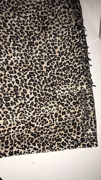leopar desenli şal