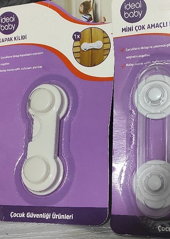 Beyaz Dolap Kapak Kilidi Çocuk Güvenliği 4 lü - Görsel 4