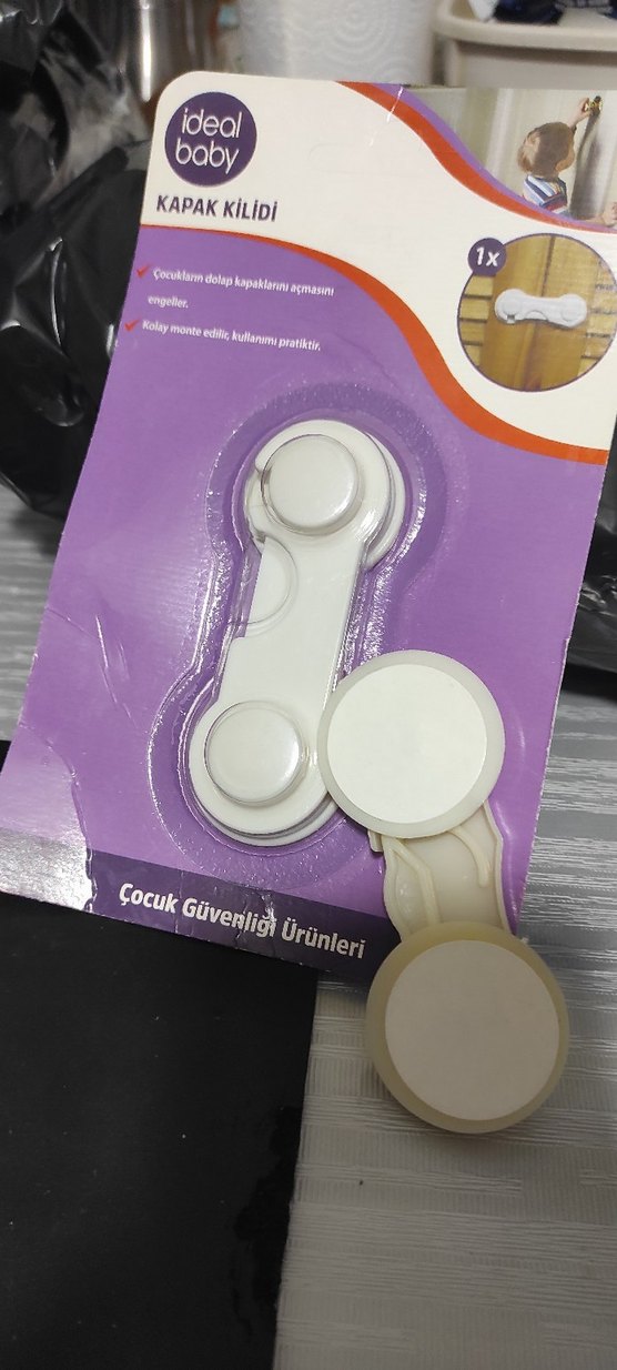 Beyaz Dolap Kapak Kilidi Çocuk Güvenliği 4 lü - Görsel 2