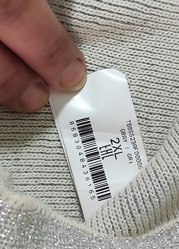 xxl Beden ten rengi Renk Simli askılı triko bluz 2xl