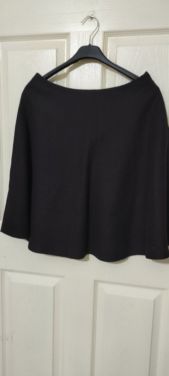 Siyah düz üstü Etek mor - Görsel 2