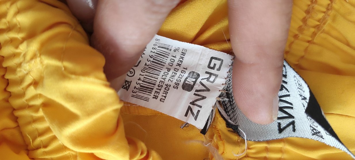 Sarı Erkek mayo m - Görsel 2