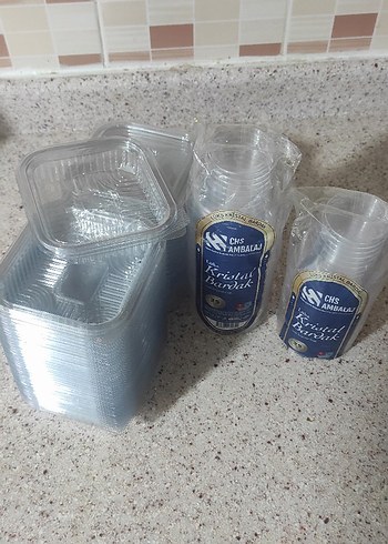 Diğer Plastik Gıda Kabi ve Sert kristal Bardak