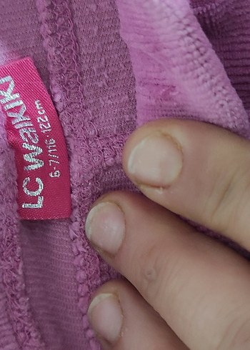 LCW kiz çocuk tayt 3 adet kadife 7/8/9/10 yas - Görsel 11