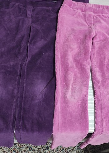 LCW kiz çocuk tayt 3 adet kadife 7/8/9/10 yas - Görsel 12