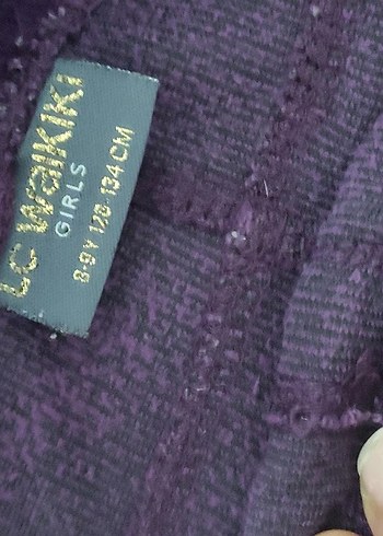 LCW kiz çocuk tayt 3 adet kadife 7/8/9/10 yas - Görsel 9