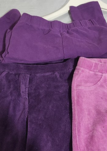 LCW kiz çocuk tayt 3 adet kadife 7/8/9/10 yas - Görsel 15