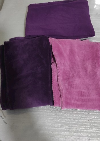 LCW kiz çocuk tayt 3 adet kadife 7/8/9/10 yas - Görsel 2