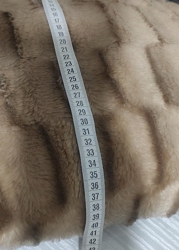 Bej peluş Modern Dekoratif Yastık - Görsel 3