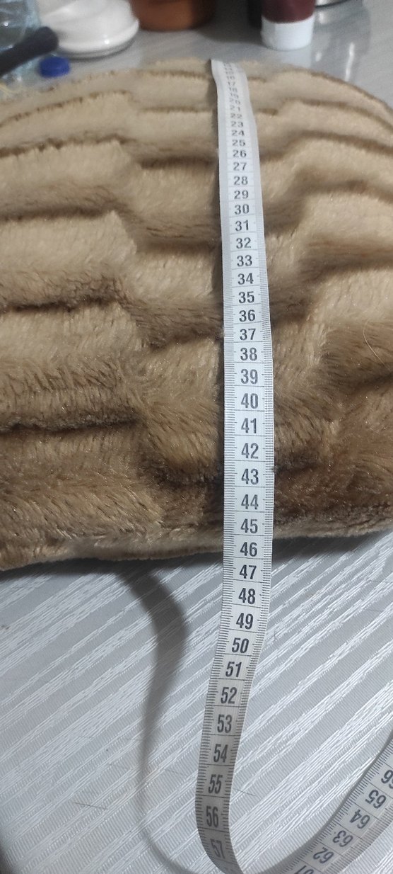 Bej peluş Modern Dekoratif Yastık - Görsel 5