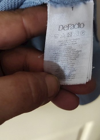 46 Beden mavi Renk DeFacto Mavi Uzun Kollu KadınTriko Kazak