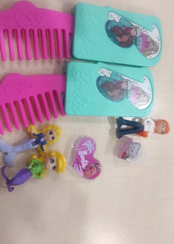 Beden Renk Renkli Barbie lisanslı tarak ve oyuncaklar