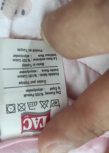 TAÇ Nakışlı Pamuk KİZ Bebek Uyku Seti 6 parca - Görsel 4