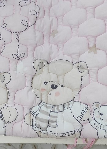 TAÇ Nakışlı Pamuk KİZ Bebek Uyku Seti 6 parca - Görsel 10