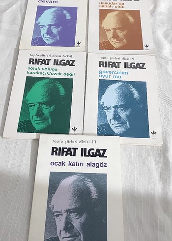 Rıfat Ilgaz Toplu Şiir Kitapları Seti 9 Adet