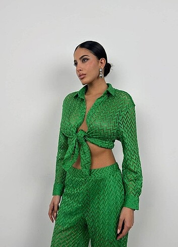 Brode Yeşil Gömlek Pantolon Takım - Görsel 3