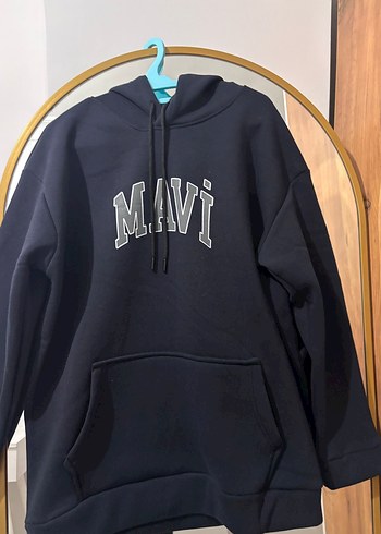 diğer Beden MAVİ BASKILI SWEATSHİRT