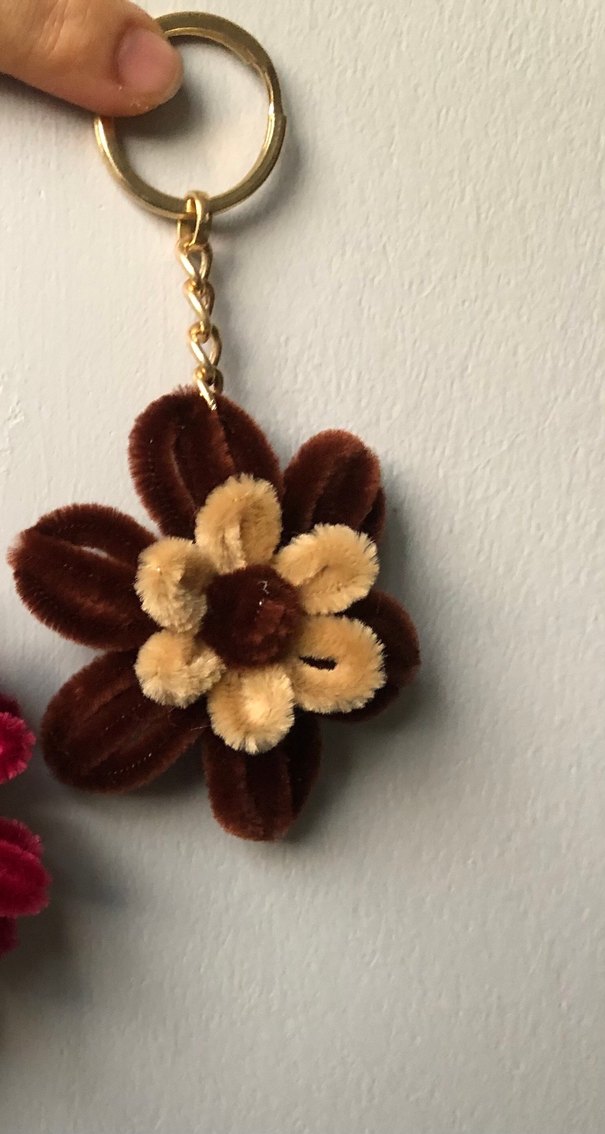 Renkli Çiçek Anahtarlık - Görsel 2