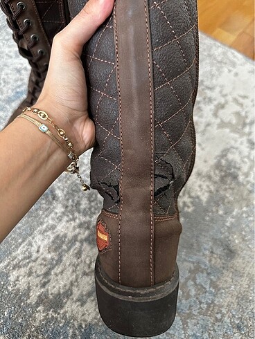 36 Beden kahverengi Renk Harley Davidson orjinal kadın çizme