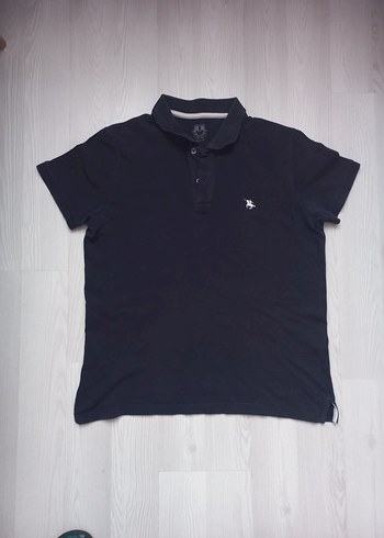 US POLO ASSN Siyah Pamuklu Erkek Polo Tişört