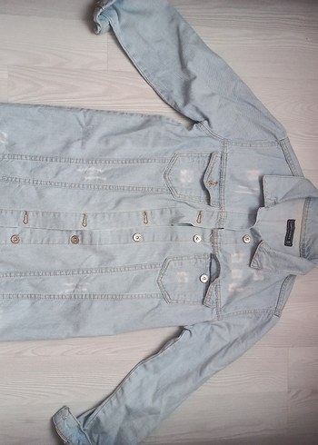 CAMPUS WOMAN Düğmeli Mavi Denim Kadın Ceket