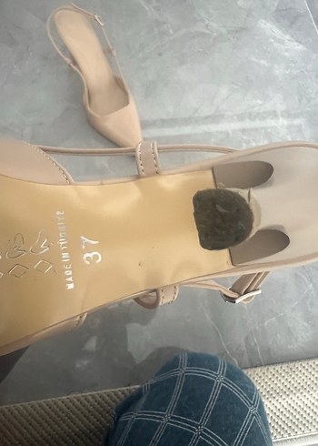 Diğer Bej Stiletto Topuklu Kadın Akşam Ayakkabısı