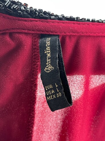 l Beden bordo Renk Stradivarius Bluz %70 İndirimli.