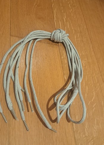 140 cm Bej Gri Bot Bağcık - Görsel 2