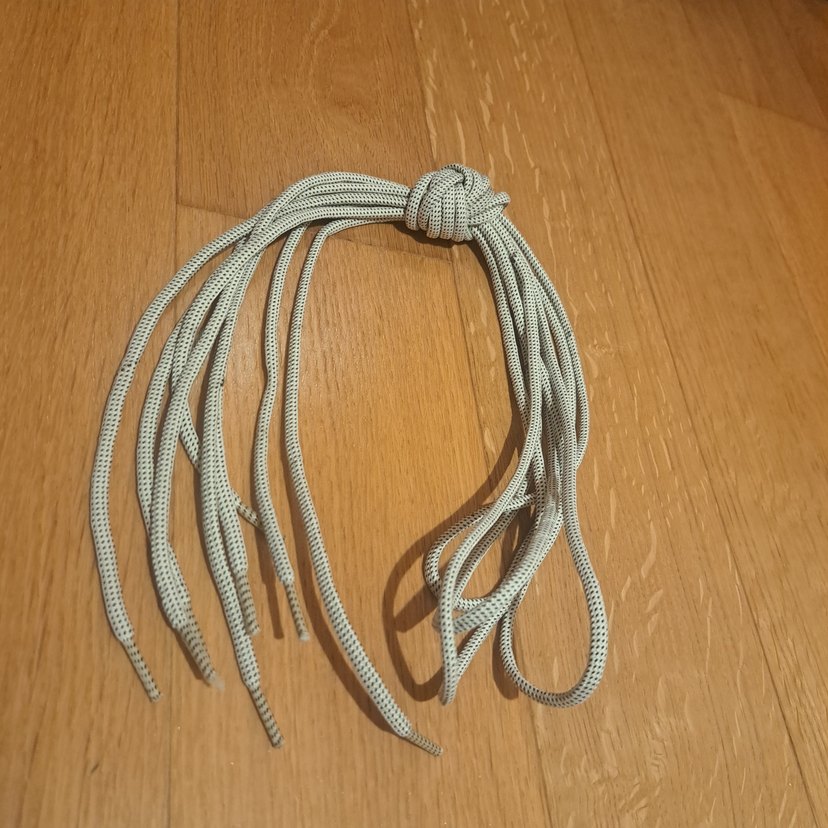 140 cm Bej Gri Bot Bağcık - Görsel 2