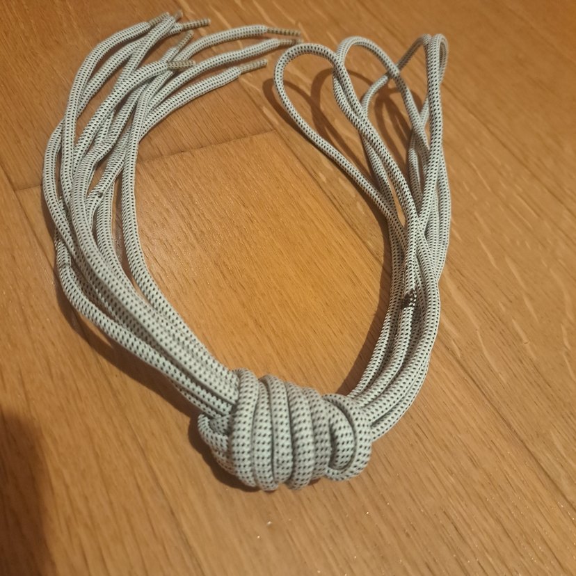 140 cm Bej Gri Bot Bağcık - Görsel 3